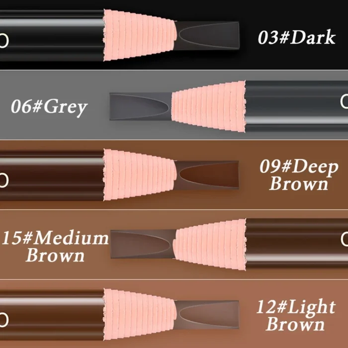5pcs Professional Microblading Pencil Permanent Eyebrow Pencil Tattoo Waterproof Art Tint Makeup Eye Brow Pen Enhancers Cosmetic - Image 6