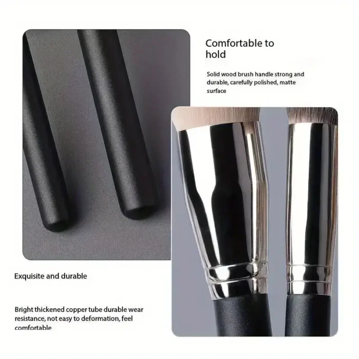 1/3pcsMakeup Brush Set, Concealer and Foundation Makeup Brush- Nylon Bristlefor All Skin Types, ABS HandleConvenient Travel Size - Image 4