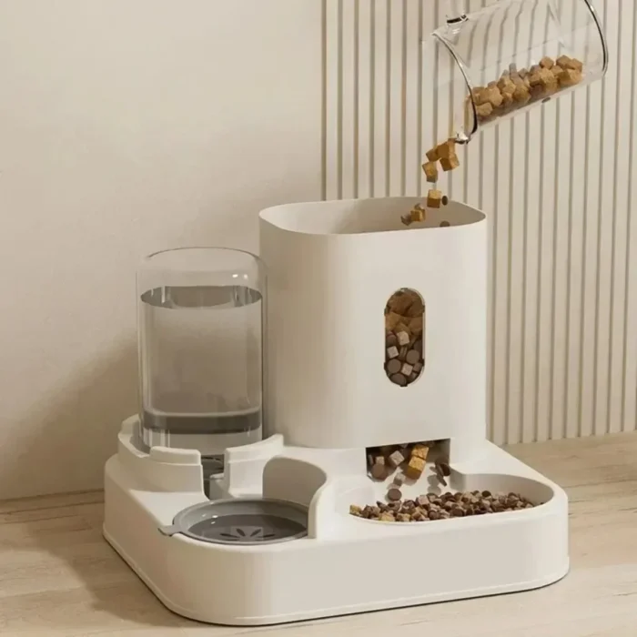 Automatic Feeder Dog Cat Food Bowl With Water Fountain Large Capacity Pet Food Storage Dispenser Container Puppy Pet Accessories - Image 4