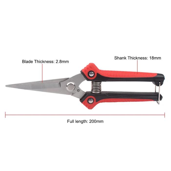 Pruning Shear Branch Scissors Stainless Steel Non-Slip Handle Sharp Garden Fruit Tree Pruning Very Sharp Garden Tools - Image 4