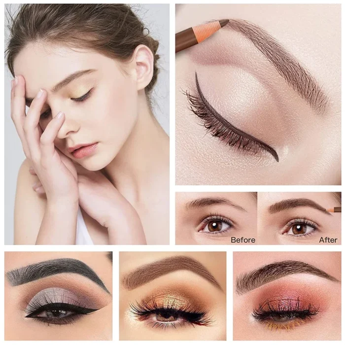 5pcs Professional Microblading Pencil Permanent Eyebrow Pencil Tattoo Waterproof Art Tint Makeup Eye Brow Pen Enhancers Cosmetic - Image 2