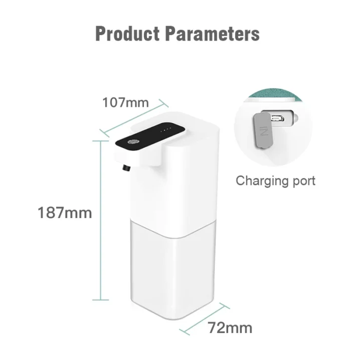 Automatic Liquid Soap Dispenser Touchless Infrared Sensor Hand Free Soap Hand Sensor Dispenser Smart Foam Machine USB Charging - Image 6