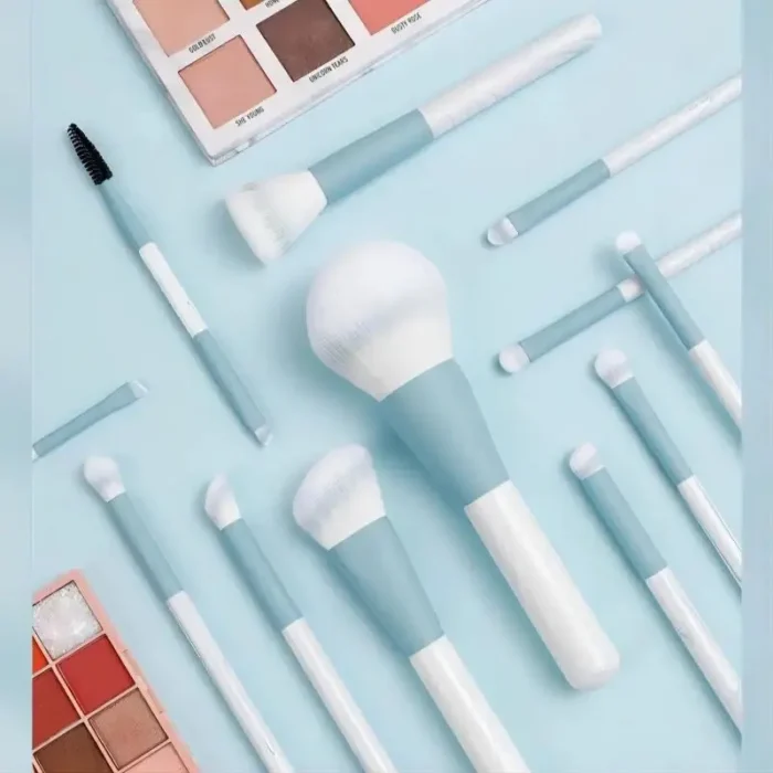 12PCS Makeup Brush Set Ultra Soft Powder Makeup Tools Beginner Point Blush Brush Concealer Brush Knife Edge Eyeliner Brus - Image 3