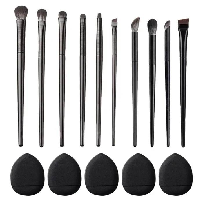 Soft Bristle Eyeshadow Brushes 10-piece Set Eye Makeup Smudge Undercover Eyeliner Blade Eye Detail Small Makeup Brushes - Image 6