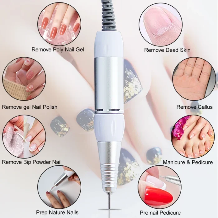 LNWPYH 35000rpm 5 Pins PLUG Electric Nail Drill Machine Handle Handpiece Pedicure Replacement Pen Manicure Beauty Tool Accessory - Image 4