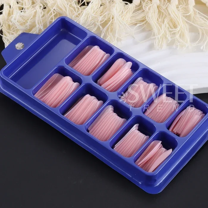 100pcs Nude Pink False Nail Press On Nails Acrylic Extension Coffin Forms Nail Tips Artificial Long Full Cover Fingernails Tools - Image 6