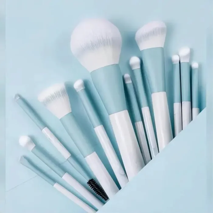 12PCS Makeup Brush Set Ultra Soft Powder Makeup Tools Beginner Point Blush Brush Concealer Brush Knife Edge Eyeliner Brus - Image 2