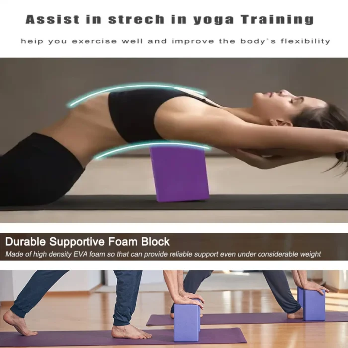 Yoga Building Blocks Cubes Pilates Bricks Reinforcement Mats Sports Supplies Exercise Home Exercise Equipment Fitness Eva - Image 3