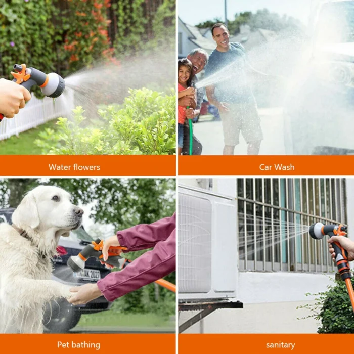 Water Gun High-Pressure Water Spray Gun Car Washer Hose Nozzle Garden Watering Sprinkler Sprinkler Cleaning Water Gun - Image 4