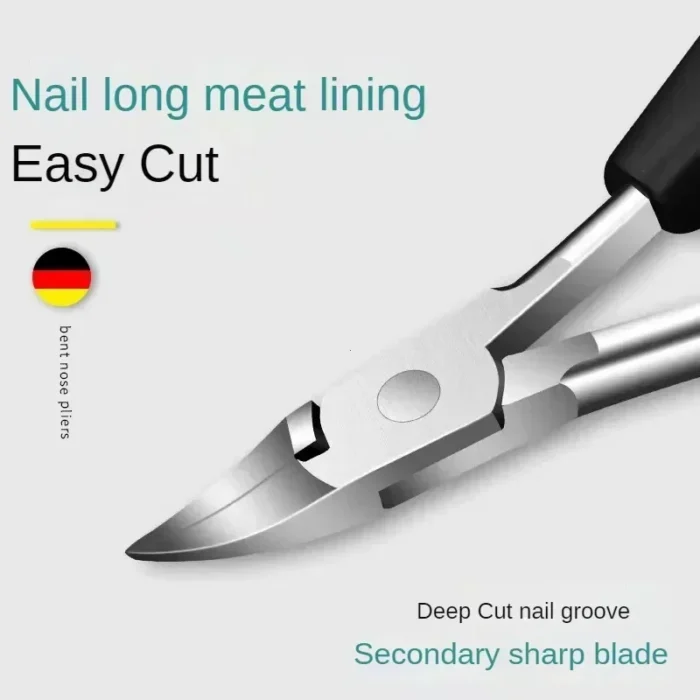 Professional Toe Nail Clippers Cutter ingrown toenail tool Thick Nail Dead Skin Dirt Remover Super Sharp Curved Blade Nail Tools - Image 3