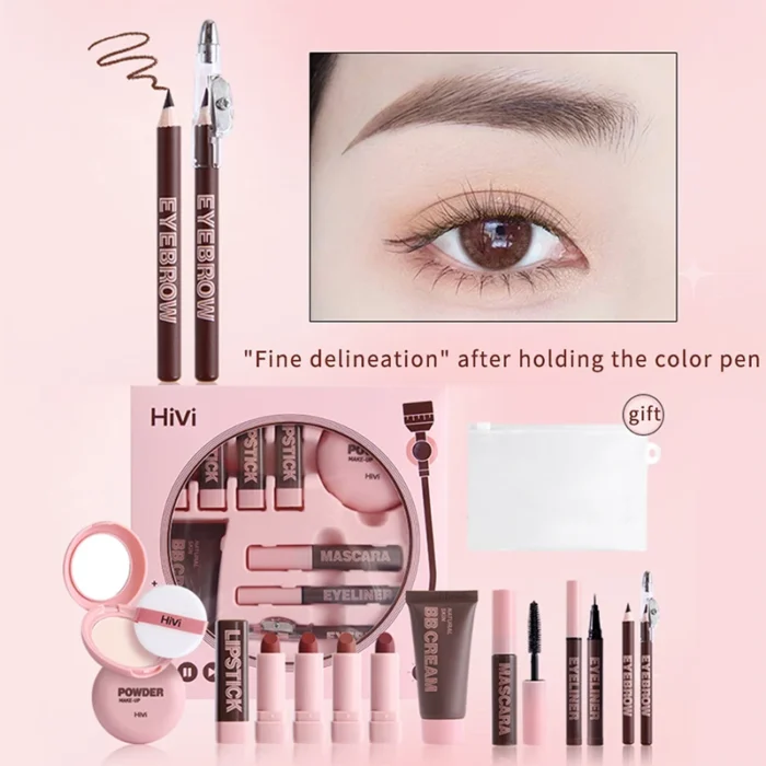 HiVi Makeup Gift Box Powder Glue Record Limited Lipstick Powder Makeup gift box set Valentine's Day gift for your wife - Image 4