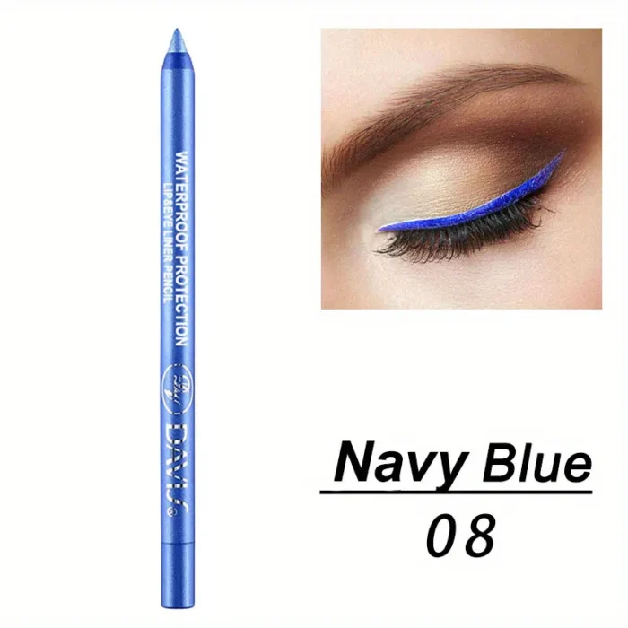 Smudge-Proof High-Shine Waterproof Eyeliner Pencil - Long-Lasting, Ethically Made, Black & Multicolor Options - Image 5