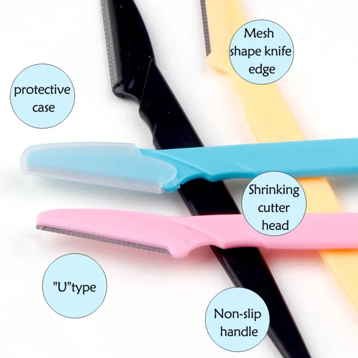 3/4/10Pcs Eyebrow Trimmer Face Blade Shaver Portable Eye Brow Epilation Hair Removal Safety Eyebrow Cutting Woman Makeup Tools - Image 5