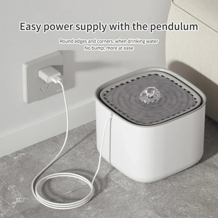 3L Cat Water Fountain Auto Recirculate Filter Large Capacity Filtring Cat Water Drinker USB Electric Mute Cats Water Dispenser - Image 3