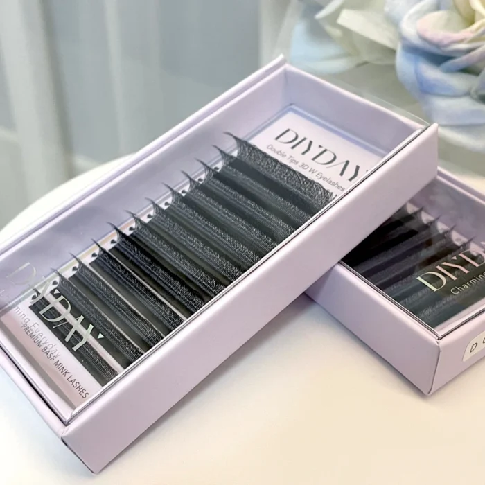 DIYDAY W Shape Eyelashes Extensions W Shaped Bloom 3d 4d 5d 6d 7d 8d Eye Lashes Natural Soft Premade Fan Lash Extensions - Image 2