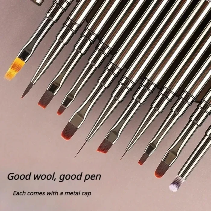 Nails Art Liner Brushes Elongated Lines Striping Drawing Painting 6/9/12/15/18/25mm Nail Design Pen Professional Manicure Tool - Image 3