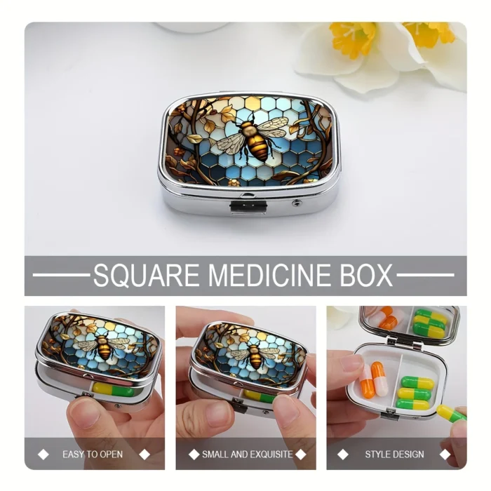 Travel Cases Lovely Colored Medicine Metal Jwelery Organizers Household Holder Iron Cabinet Small pill container - Image 4