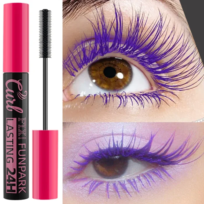 9 Color Mascara Thick Curl Waterproof Natural Eyelash Long Lasting Blue White Green Pink Black Eye Makeup Korean cosmetics - Image 2