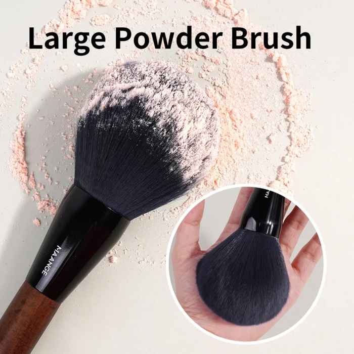 MAANGE 1PC Professional Powder Brush Large Soft Dense Bristle Blush Brush Blending Cosmetic Makeup Brushes Tool for Beauty Gift - Image 2