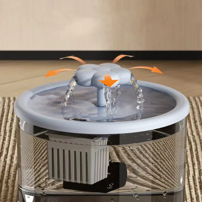 1.5L Ultra-Quiet Smart Cat Water Fountain with Automatic Filter and Burnout Prevention Recirculating Dog Water Dispenser Pump - Image 3