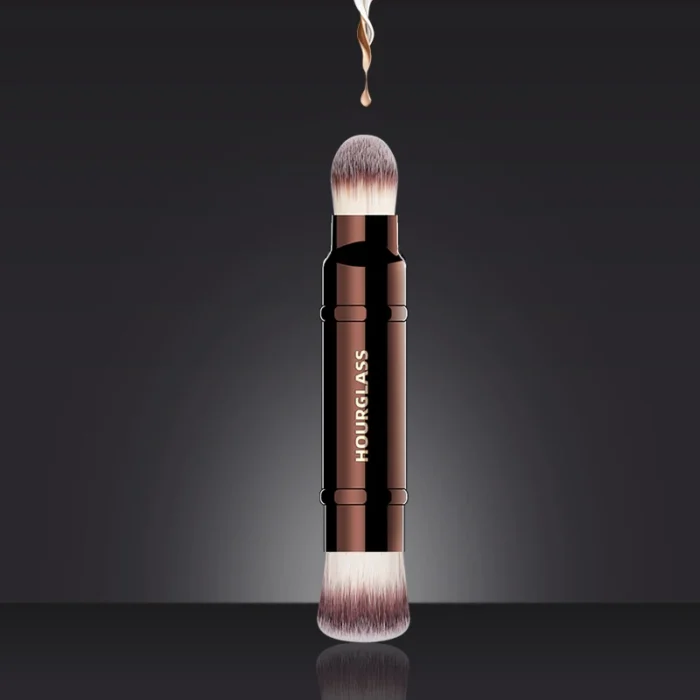 Hourglass Makeup Brush- No.15 Retractable Double-Ended Complexion Brush Soft Fiber Hair Fashion Design Single Face Brush - Image 5
