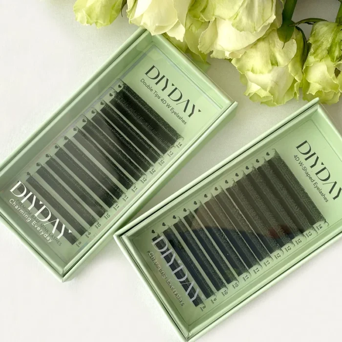 DIYDAY W Shape Eyelashes Extensions W Shaped Bloom 3d 4d 5d 6d 7d 8d Eye Lashes Natural Soft Premade Fan Lash Extensions - Image 4