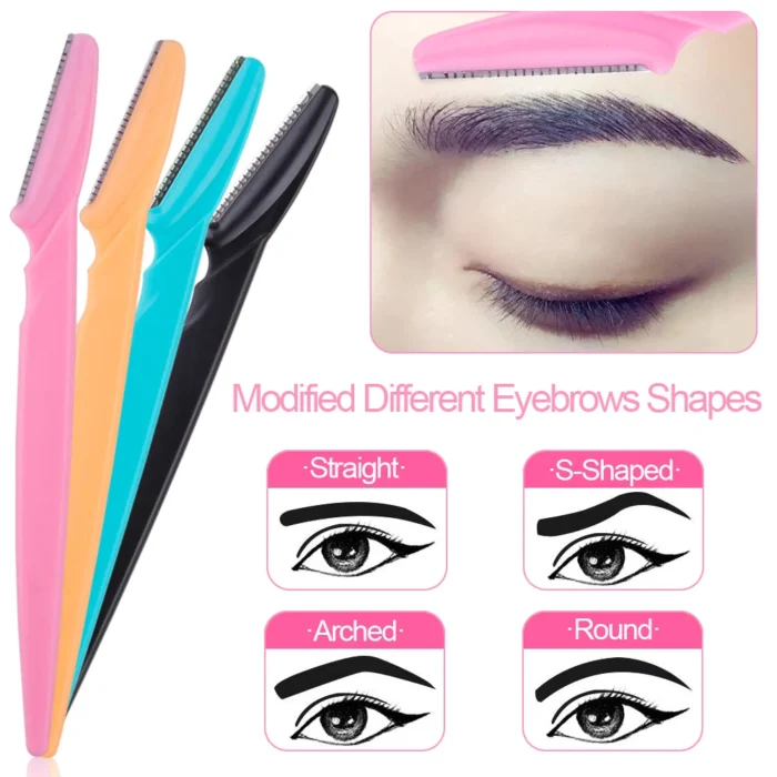 3/4/10Pcs Eyebrow Trimmer Face Blade Shaver Portable Eye Brow Epilation Hair Removal Safety Eyebrow Cutting Woman Makeup Tools - Image 2