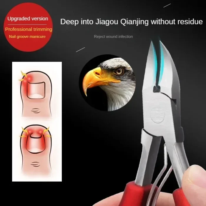 Professional Toe Nail Clippers Cutter ingrown toenail tool Thick Nail Dead Skin Dirt Remover Super Sharp Curved Blade Nail Tools - Image 2