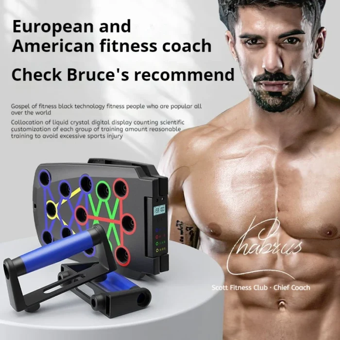 Foldable Push Up Board Chest Abs Core Training Equipment Portable Home Gym Fitness - Image 3