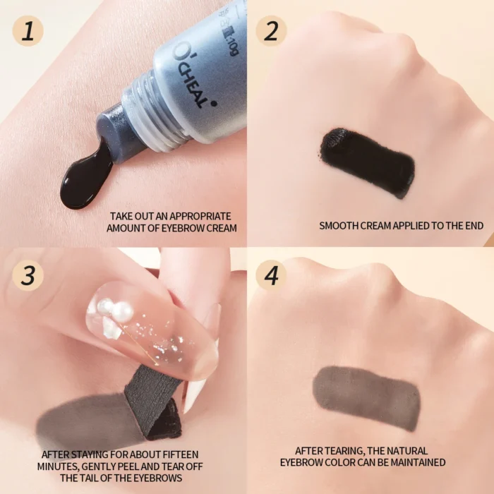 OCHEAL Eyebrow Gel Peel Off Waterproof Long Lasting Eye Cream Coloring Eyebrow Glue Natural Tinting Tattoo Quick Dry Brow Makeup - Image 2