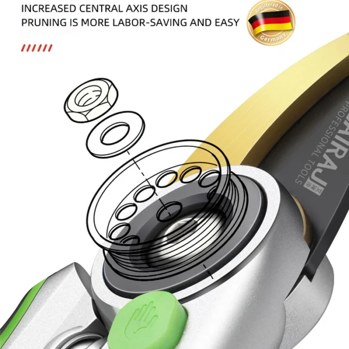 AIRAJ Pruning Shear Garden Tools Labor Saving Scissors Gardening Plant Sharp Branch Pruners Protection Hand Durable - Image 5