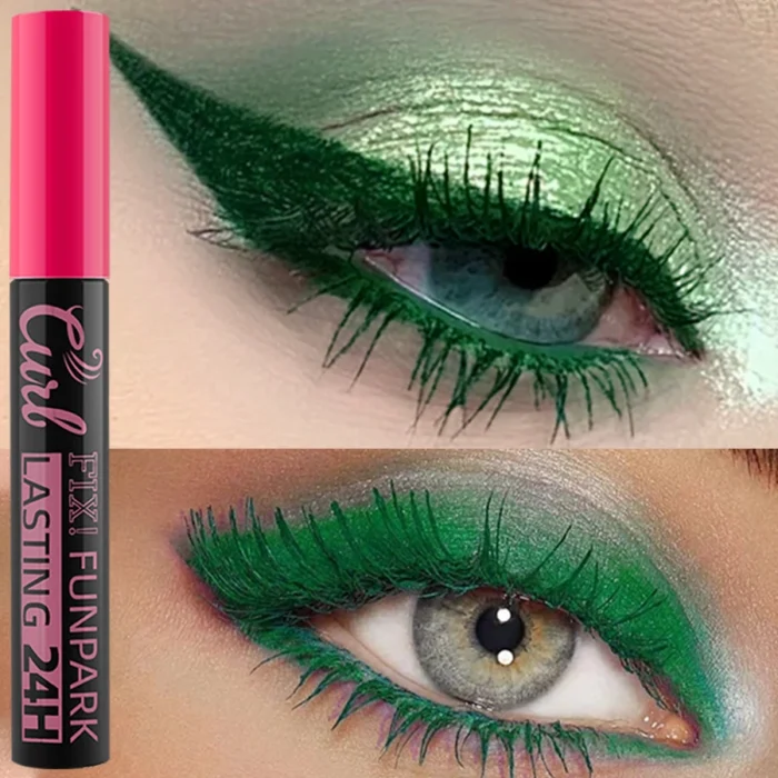 9 Color Mascara Thick Curl Waterproof Natural Eyelash Long Lasting Blue White Green Pink Black Eye Makeup Korean cosmetics - Image 3