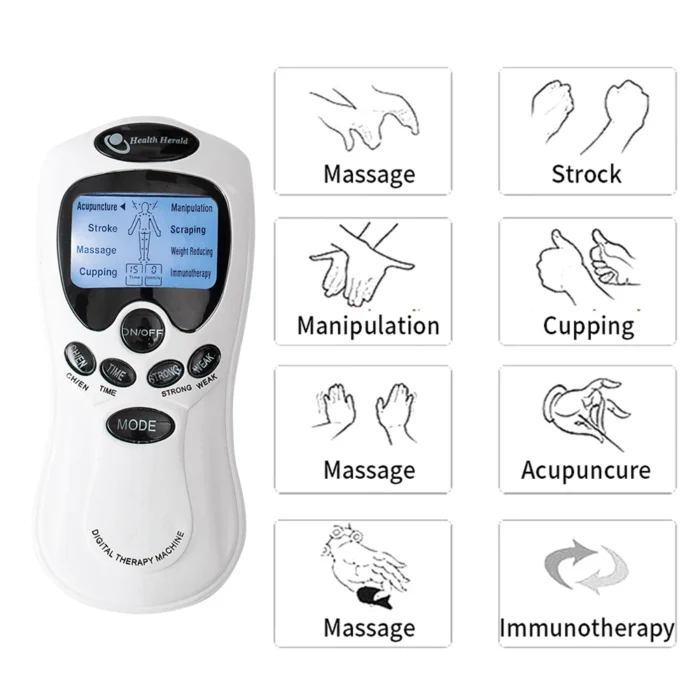 Electric Massage Instrument EMS Tense Machine Pulse Massager Tens Acupuncture Electrical Muscle Stimulator for Neck Back Body - Image 3