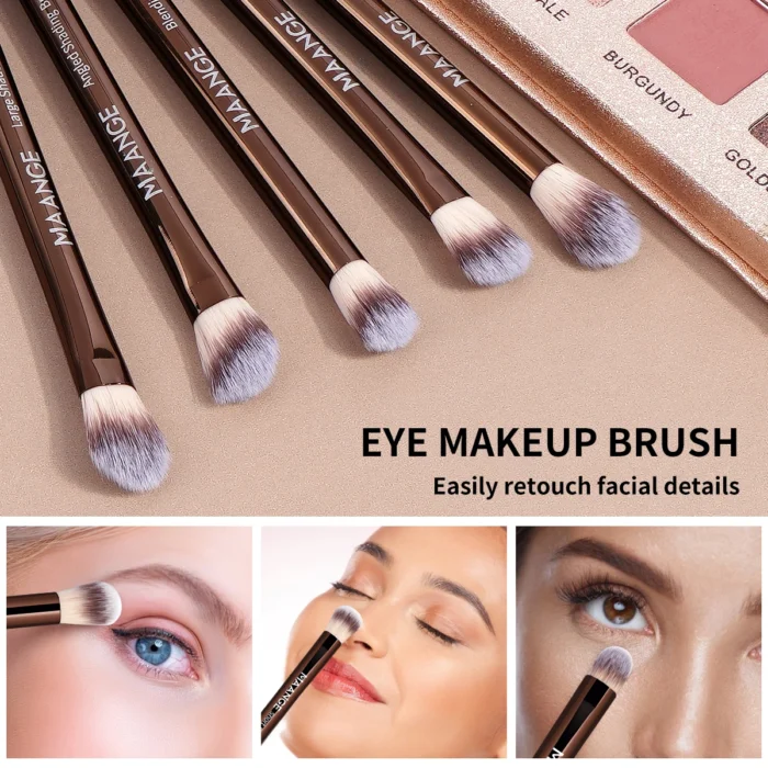 MAANGE 13PCS Makeup Brush Set Foundation Concealer Powder Eyeshadow Blush Brush Kabuki Blending Cosmetic Beauty Tool for Face - Image 6