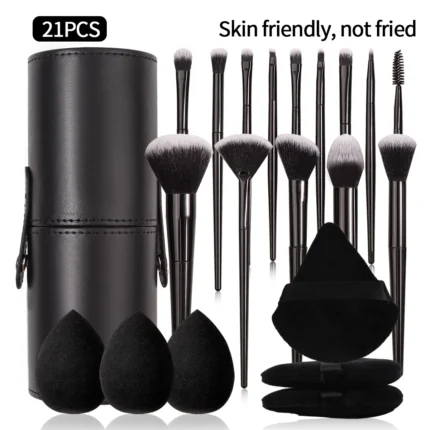 Black Makeup Brush Set Professional Super soft detail brush Blush Brush Foundation Concealer Eyeshadow Brush Women Beauty Tool