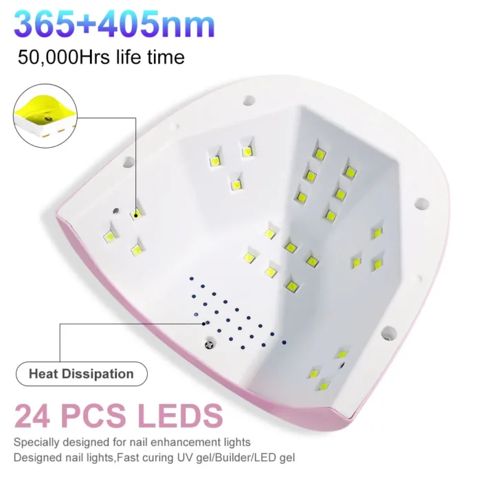 88W LED UV Lamp for Nails Gel Polish Drying With LED Display And Motion Sensing Professional Manicure Lamp Dryer Home Use Tool - Image 5