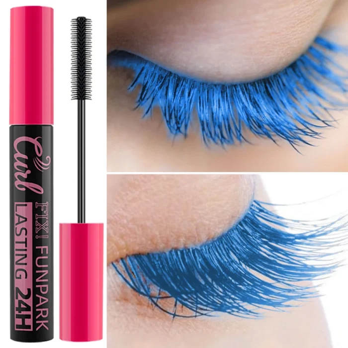 9 Color Mascara Thick Curl Waterproof Natural Eyelash Long Lasting Blue White Green Pink Black Eye Makeup Korean cosmetics - Image 6