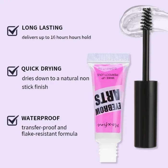 Eyebrow Gel Long-lasting Fixed Eyebrow Waterproof Quick-dry Hose Transparent Eyebrow Gel Makeup Eye Makeup - Image 4