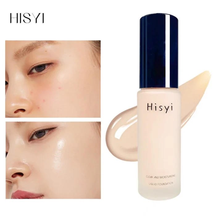 Liquid foundation naturally covers flaws without sticking powder, plain face cream, transparent foundation, conceals blemishes - Image 6