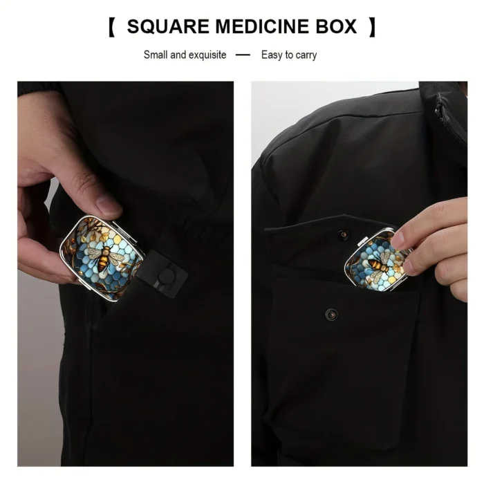 Travel Cases Lovely Colored Medicine Metal Jwelery Organizers Household Holder Iron Cabinet Small pill container - Image 3