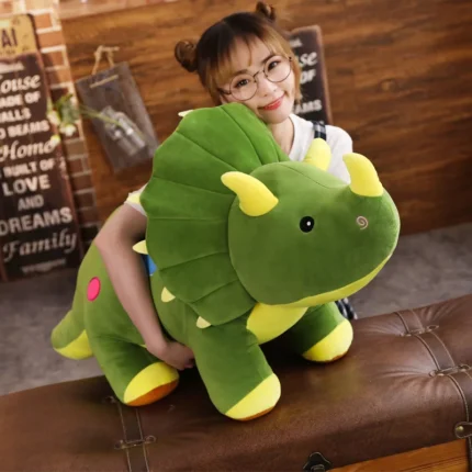 Creative Big Plush Soft Triceratops Stegosaurus Plush Toy Dinosaur Doll Stuffed Toy Kids Dinosaurs Toy Birthday Gifts