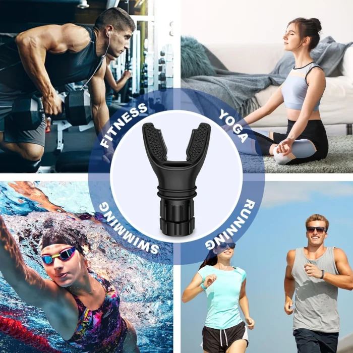 Breathing Trainer Lung Flexer Durable Fitness Exerciser Increases Lung Capacity Breath Adjustable Levels Respiratory Deep Breath - Image 6