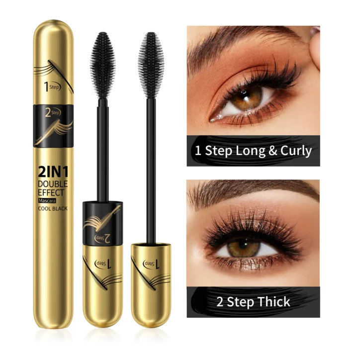 4D Silk Fiber Lash Mascara Waterproof Rimel 3d Mascara For Eyelash Extension Black Thick Lengthening Eye Lashes Korean Cosmetics - Image 3