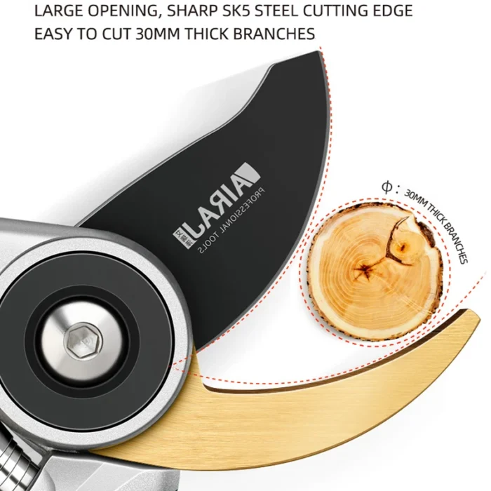 AIRAJ Pruning Shear Garden Tools Labor Saving Scissors Gardening Plant Sharp Branch Pruners Protection Hand Durable - Image 3
