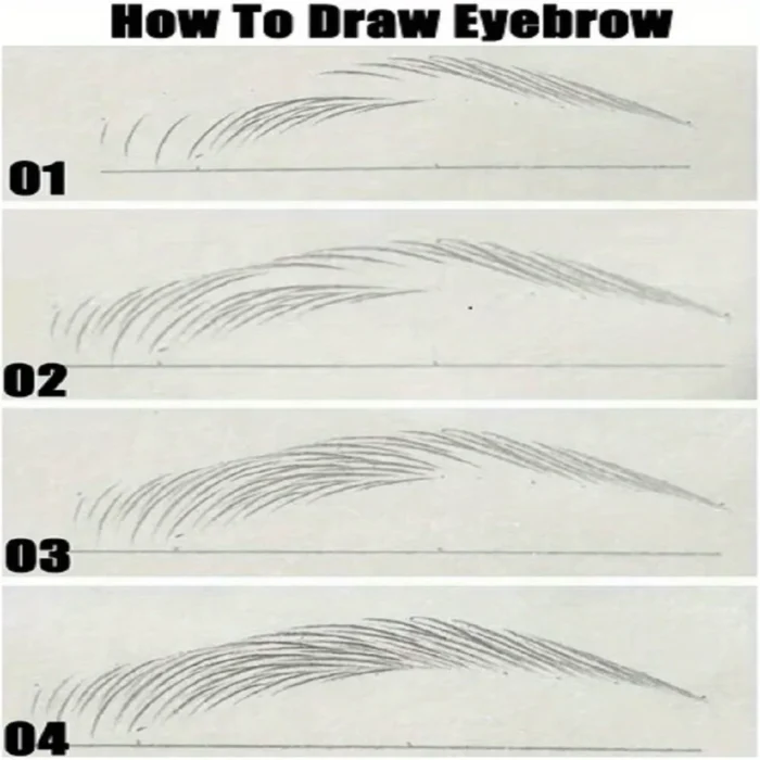 0.008mm Ultra Fine Eyebrow Pen Long Last Smudge Proof Waterproof Sweat-Proof High Pigmented Easy Applying Liquid Eye Brow Pencil - Image 3