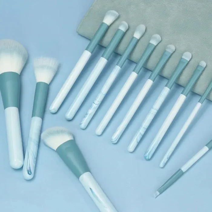 12PCS Makeup Brush Set Ultra Soft Powder Makeup Tools Beginner Point Blush Brush Concealer Brush Knife Edge Eyeliner Brus - Image 6