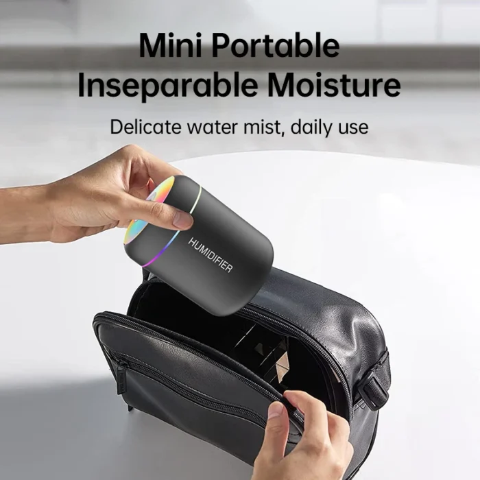 180ML Mini Air Humidifier USB Electric Aroma Diffuser Essential Oil Purifier Aromatherapy Mist Maker Lights For Car Home Bedroom - Image 5