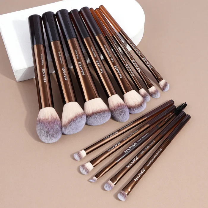 MAANGE 13PCS Makeup Brush Set Foundation Concealer Powder Eyeshadow Blush Brush Kabuki Blending Cosmetic Beauty Tool for Face - Image 2