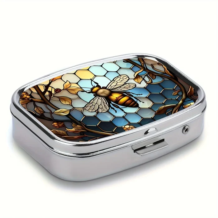 Travel Cases Lovely Colored Medicine Metal Jwelery Organizers Household Holder Iron Cabinet Small pill container - Image 2