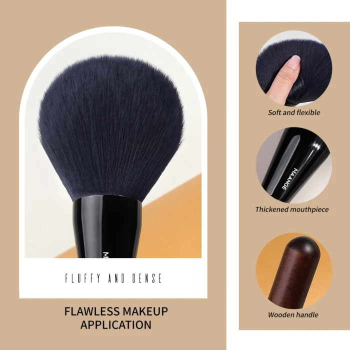 MAANGE 1PC Professional Powder Brush Large Soft Dense Bristle Blush Brush Blending Cosmetic Makeup Brushes Tool for Beauty Gift - Image 3